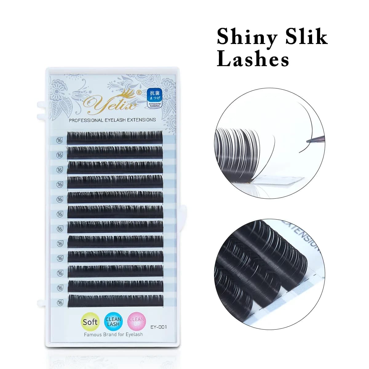 Silk Ατομικές Τεχνητές Βλεφαρίδες Extensions για Russian Volume