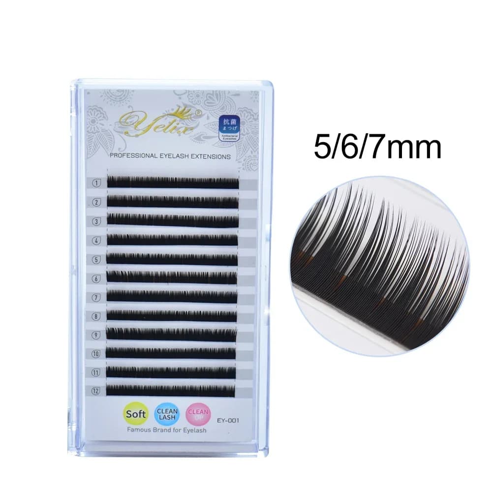 Μικρές Κάτω Βλεφαρίδες Επέκτασης 6-8mm