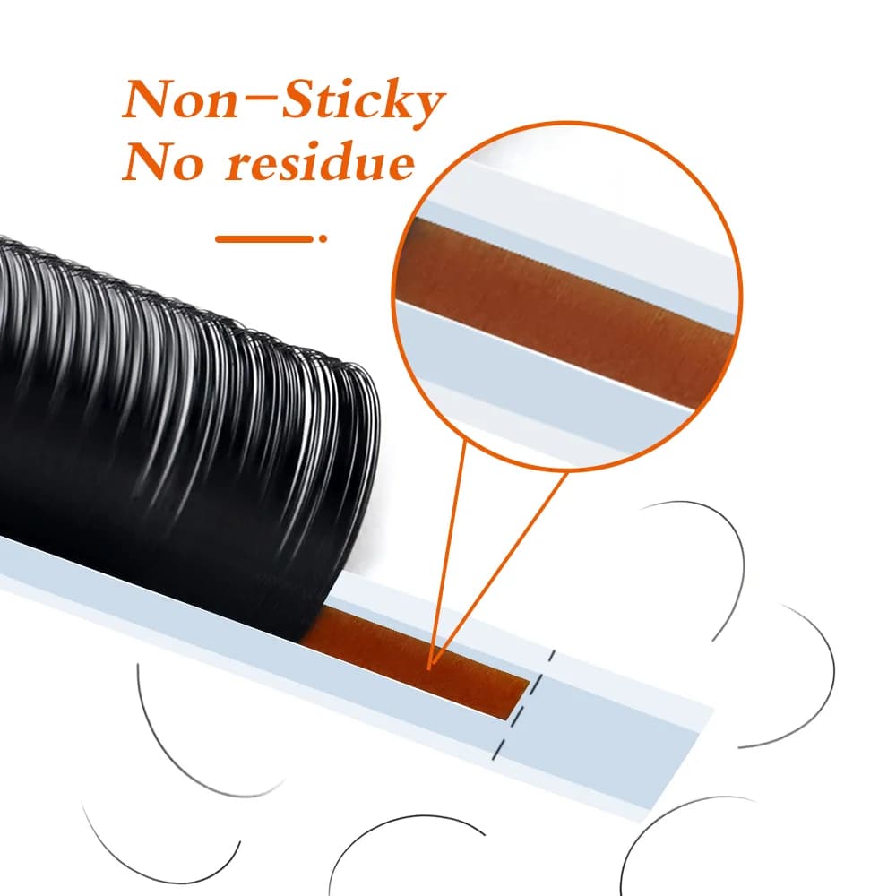 Silk Ατομικές Τεχνητές Βλεφαρίδες Extensions για Russian Volume