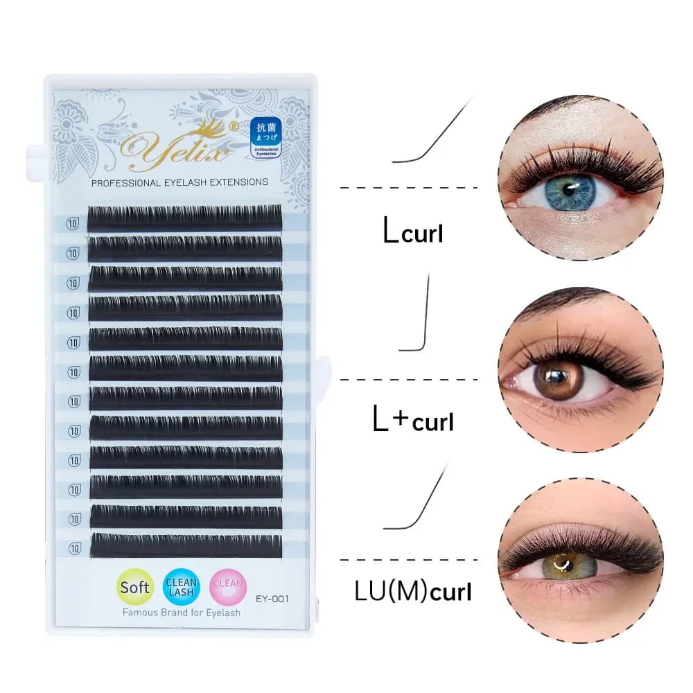 Μεμονωμένες Βλεφαρίδες Extensions L Curl Matte Mink 8-15mm