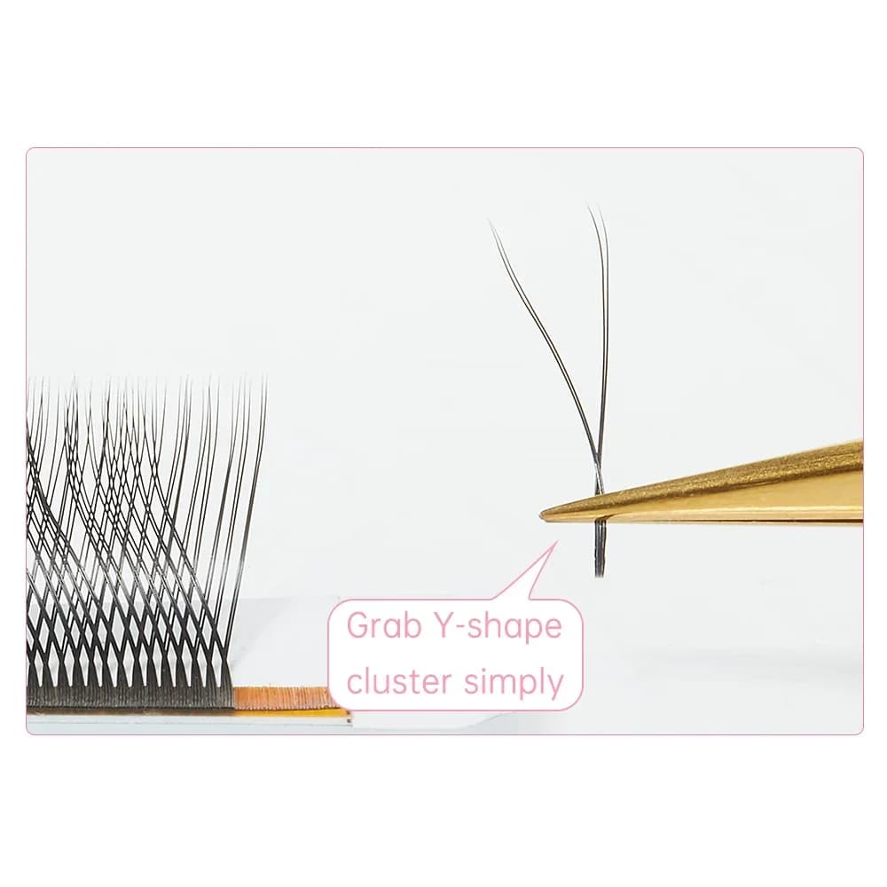 Επεκτάσεις Βλεφάρων Pre-made Fan Y Shape YY 0.05mm C Curl