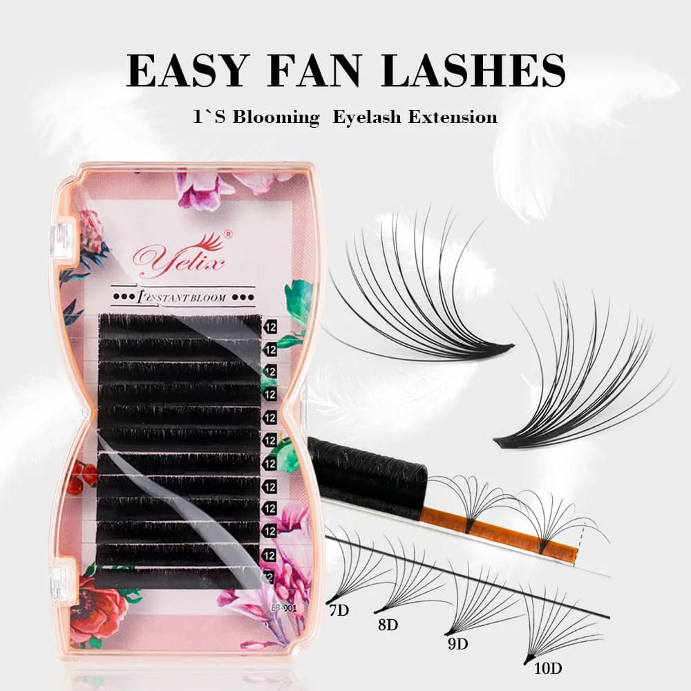 Easy Fan Mega Volume Ψευδοβλεφαρίδες Extension, 0.03/0.05mm