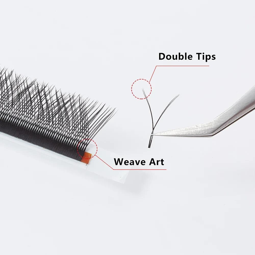 Προκατασκευασμένες Βλεφαρίδες Σε Fan Y Shape YY 0.03-0.07mm