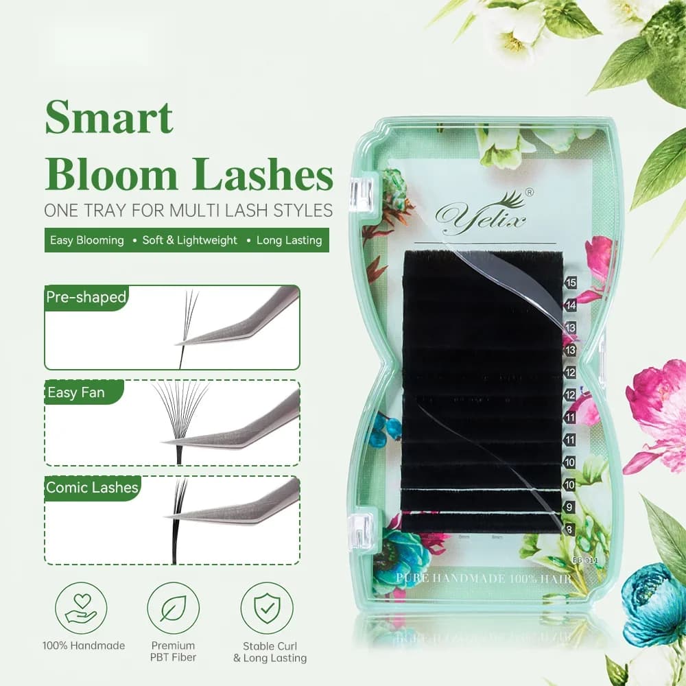 Smart Bloom W-Σχήματος Προκατασκευασμένες Βεντάλιες Τριών