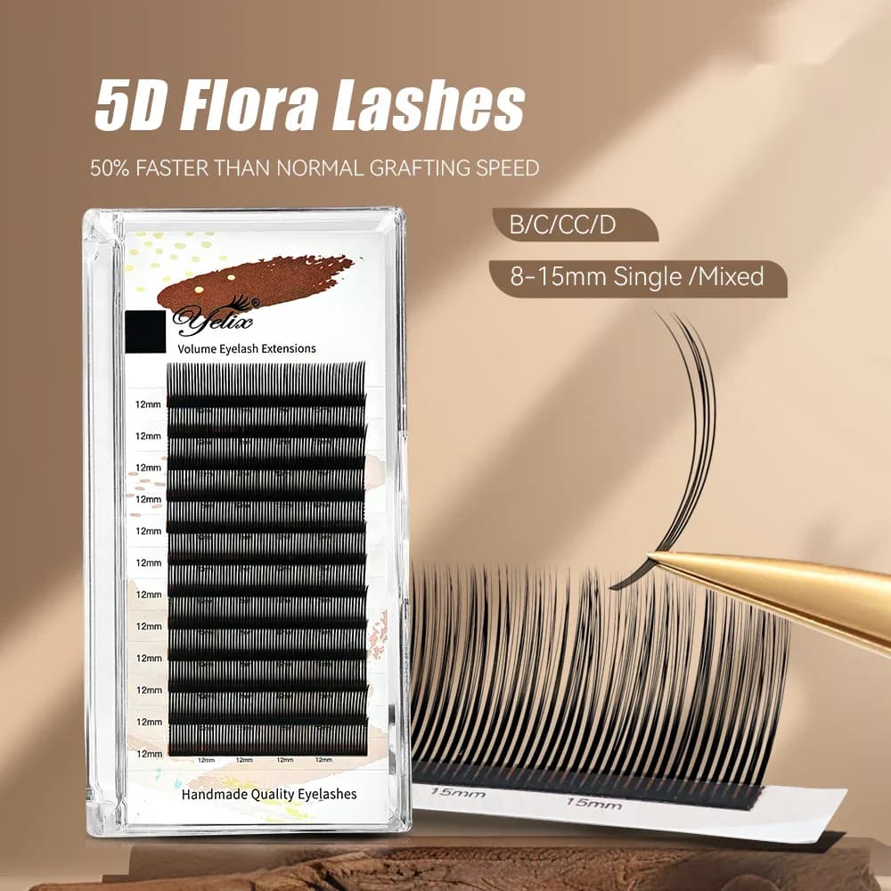 5D Flora Ατομικές Βλεφαρίδες Επέκτασης 0.07mm