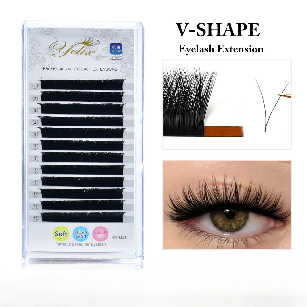 Βλεφαρίδες V-Shape Auto Fan Blooming Mix 8-15mm