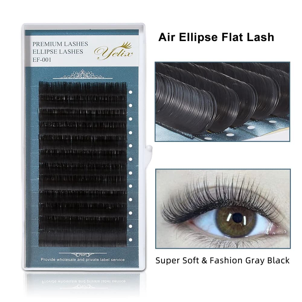 Επεκτάσεις Βλεφάρων Air Flat Ellipse D+ Curl