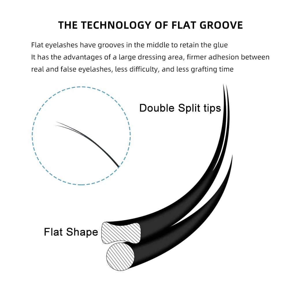 Επεκτάσεις Βλεφάρων Air Flat Ellipse D+ Curl